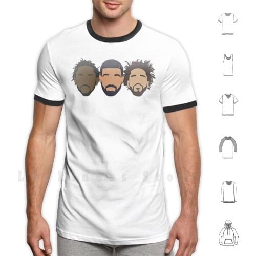 Drake , J Cole , Kendrick Lamar T Shirt DIY Cotton Big Size S-6xl Rap Hip Hop Kendrick Kendrick Lamar J Jcole Cole J