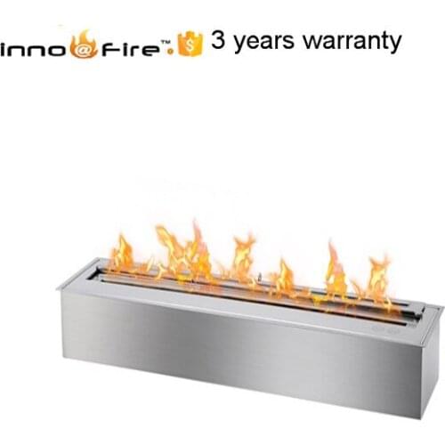 Inno-Fire 48 inch stainless steel silver or balck manual lareira queimador