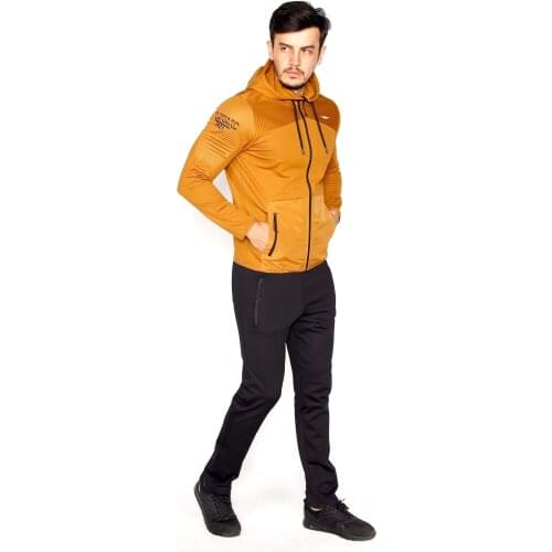 Tracksuit Set Micro Quilted Fabric Garnished Hooded