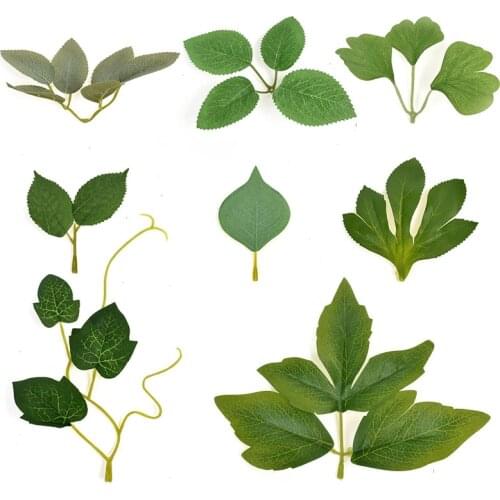 20Pcs Artificial Eucalyptus Leaves Floral Arrangement Artificial Plant DIY Wedding Supplies Home Wall Decor Christmas Decoration