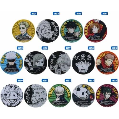 Megumi Kugisaki Nobara Satoru Toge Yuji Itadori Fushiguro Inumaki Pin Comicon Gift Anime Jujutsu Kaisen Brooch Badge