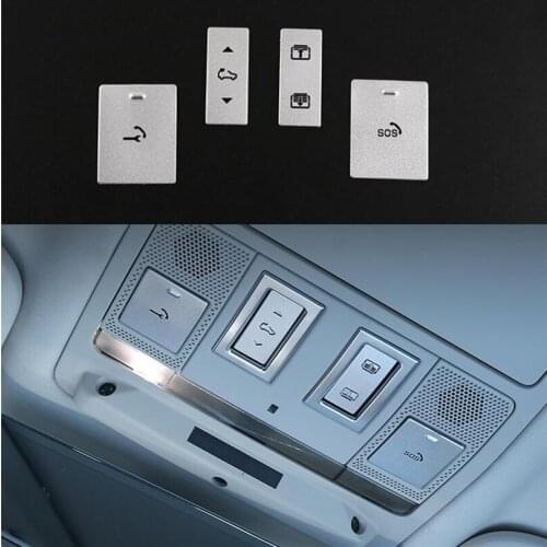 For Land Rover Range Rover Sport Velar Vogue SE HSE 17-22 Defender 20-22 Car skylight sunroof switch key button trim SOS sticker