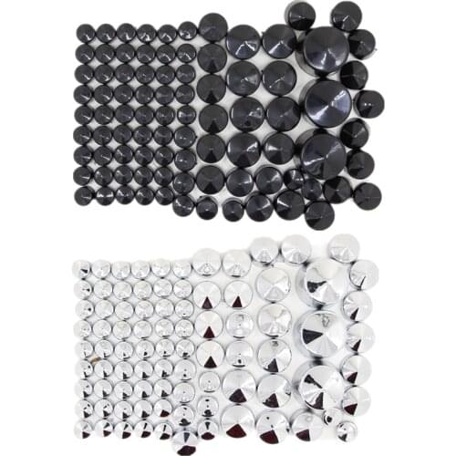 New Black Bolt Topper Cover Caps For Harley Davidson Twin Cam Softail 2000-2006