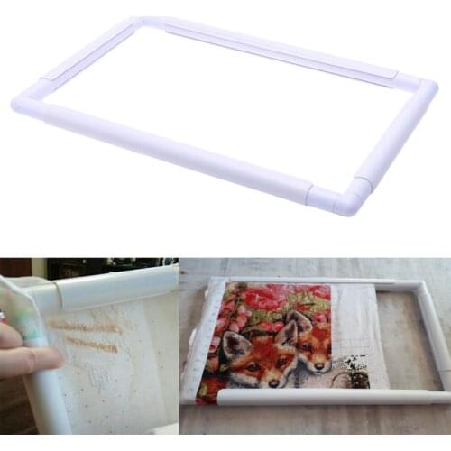 DIY Embroidery Hoop Cross Stitch Craft Tool Sewing Tools Handhold Square Shape Plastic Frame Sewing Craft Accessories DIY Tools