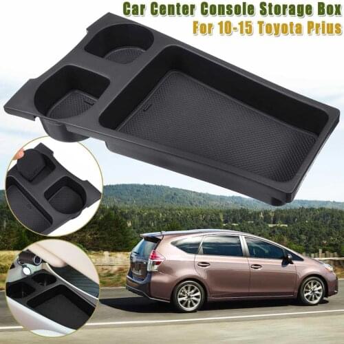 Armrest Storage Box for Toyota Prius Cup Holder 2010 2011 2012-2015 Central Console Organzier Storage Cup Holder Tray Container