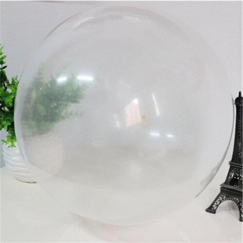 50pcs 18inch Transparent Clear PVC Bobo Balloons Birthday Party Wedding Decorations Adult Kids DIY Balloon Helium Infaltable