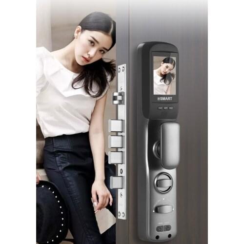 S889max Wifi Smart Cat Eye Remote Control Door Lock Digital Peephole Camera Card Key Fingerprint Password Door Lock