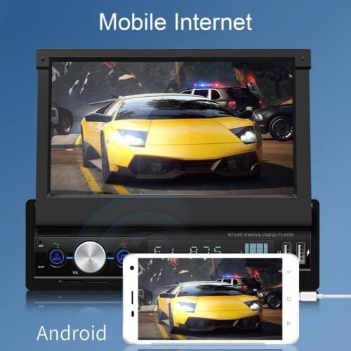Universal Retractable 7 Inch Car FM Radio Calling Music Audio Video Bluetooth MP5 Player Navigation Video Player For VW Toyota