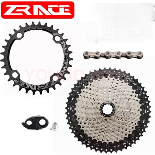 ZRACE Bike 104BCD Chainring 32T/34T/36T Cassette 42T/46T/50T/52T + SUMC Chains 1x10 speed / 1x11 Speed Big Cassette kit For Sram