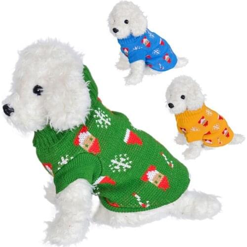 Winter Warm Pet Dog Sweaters Dog Sweaters for Small Dogs Knitted Vest Coats for Small Dogs Costume Chihuahua Vest Coats
