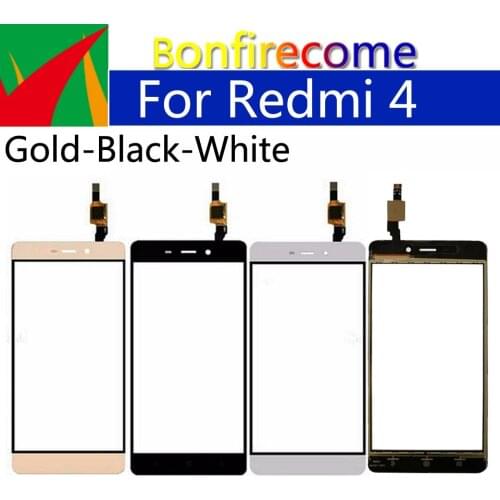 10Pcs\lot 5.0" For Xiaomi Redmi 4 Redmi4 Touch Screen Panel Sensor LCD Display Glass Lens Panel Touchscreen Digitizer