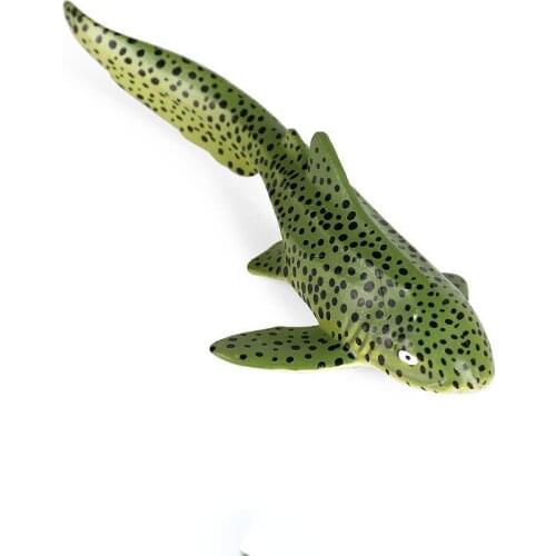 11*5*2.5cm Childrens Simulation Marine Animal Model Green Leopard Shark Striped Bamboo Shark Yellow Tail Vice Spurtail Fox Fish