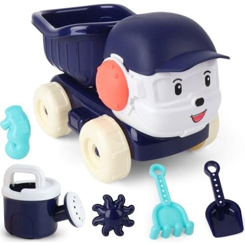 6Pcs Model Sprinkler Shower Shovel Tools Classical Play Toys Baby Beach Sand Toys Childrens Summer Toys Car