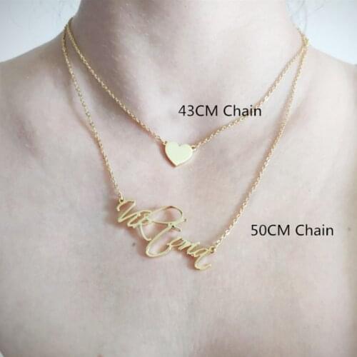 Free Shipping Gold Name Butterfly Crown Heart Moon Double Cock Custom Personalized Double Choke Pendent For Women Girl Gift