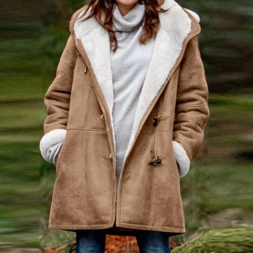 CHAMSGEND Women's Jackets With Fur