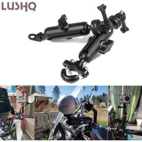 Motorcycle Bike Camera Holder Moto Handlebar Mirror Mount Bracket For YAMAHA V STAR 1100 R1 2003 R1 2007 2008 MT03 RAPTOR 350
