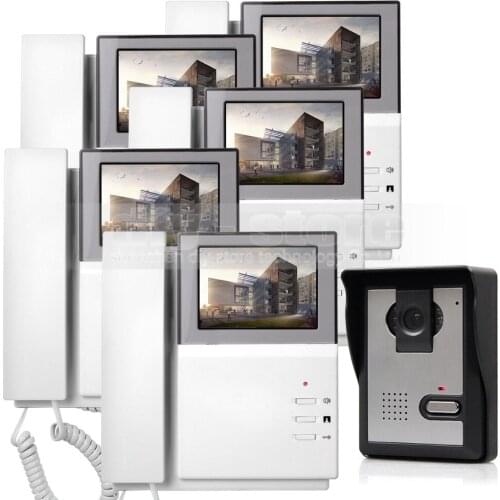 DIYSECUR Video Intercom Video Door Phone Doorbell 600TV Line IR Night Vision Outdoor Camera for Home / Office Security System