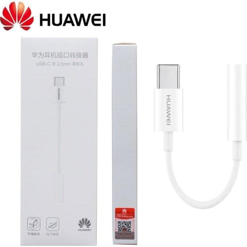 Huawei 3.5 Jack Type C Earphone Cable USB C to 3.5mm AUX Headphones Adapter For Huawei Mate 10 20 P20 Pro Audio Cable with Box
