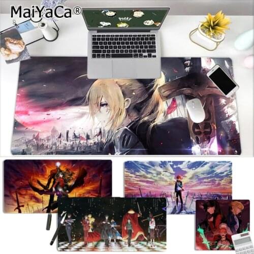 MaiYaCa Beautiful Anime Fate Stay Night Gaming Player desk laptop Rubber Mouse Mat Rubber PC Computer Gaming mousepad