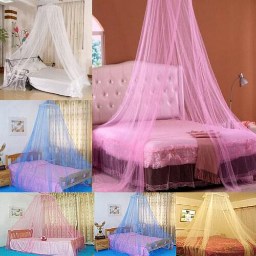 Dome Lace Mosquito Net Bed Canopy Netting Double King Size Fly Insect Protection