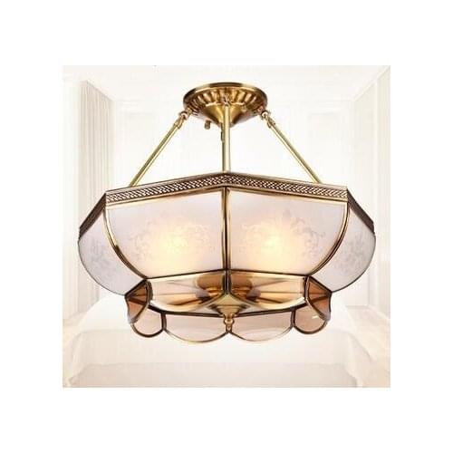 Copper pendent lamp positive table lamp European style bedroom lamp study Pendant Lights LO7131 -YM