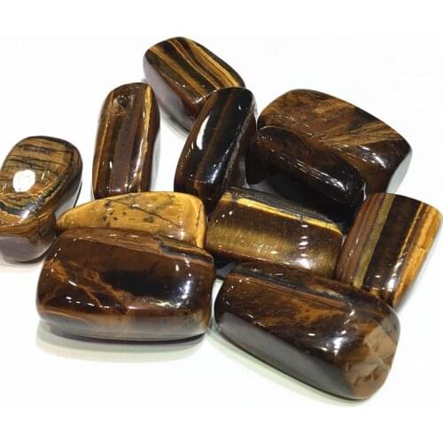 Natural Tiger eye stone polished big size tumbled stone crystal