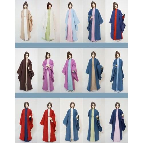 1/4 1/3 Scale BJD Clothes Ancient Samurai Costume Hanfu For BJD/SD MSD SD13 SSDF EID ID75 Strong Uncle Doll Accessories C1157