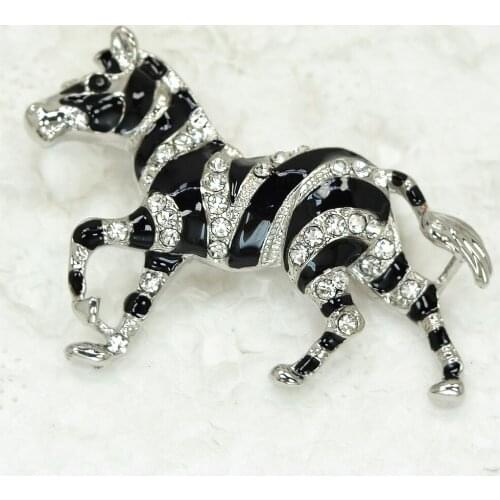 Wholesale Enameling Horse Rhinestone Enamel Pin brooches C101846