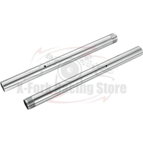 Premium Front Inner Fork Tubes Pipes Bars Silver Pair For YAMAHA YZF R1 2004-2006 2005 43x520mm 5VY-23120-00 5VY-23110-00