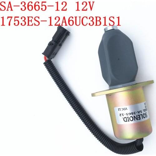 Shutoff Stop Solenoid Valve oe SA-3665-12 1753ES-12A6UC3B1S1 12V