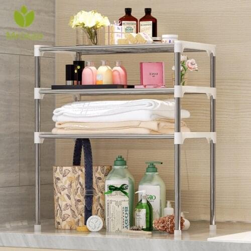 2-Tier/3-Tier Microwave Shelf Rack Kitchen Shelf Spice Organizer Kitchen Storage Rack Bathroom Organizer Shelf Book Shoes Shelve