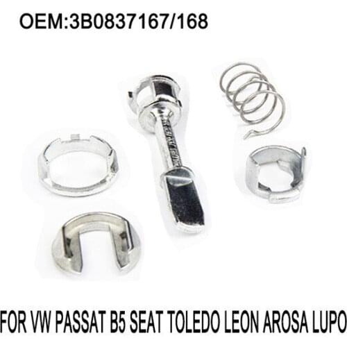 OE 3B0837167/168 VW PASSAT B5 SEAT TOLEDO LEON AROSA LUPO DOOR LOCK REPAIR KIT LEFT OR RIGHT SIDE NEW 5PCS/SET