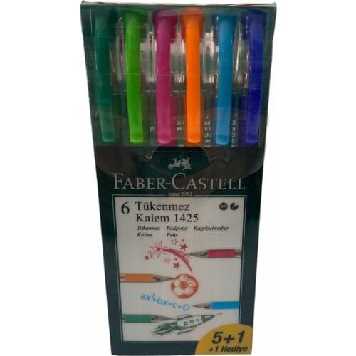 Faber Castell 1425 Ballpoint Pen 6 Color