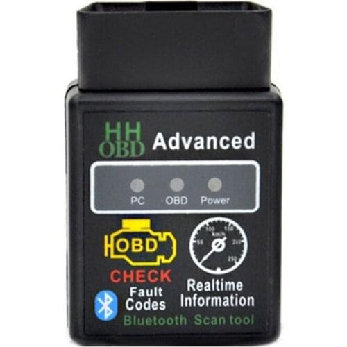 Super Mini ELM327 V2.1 HH OBD Advanced Bluetooth Elm327 OBD2 Scan Tool For Android