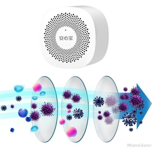 Air Quality Tester Phone APP Monitor Formaldehyde TVOC Carbon Dioxide CO2 Temperature Monitor Detector High Sensitive D01 20