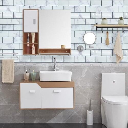 Waterproof Self-adhesive 3D Wall Sticker DIY Kitchen Bathroom Dormitory Furniture