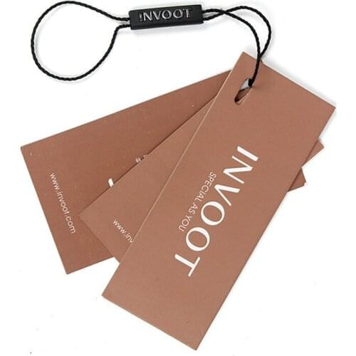 High Quality Paper Clothes Garment Hang Tags Folded Paper Tags For Jeans VK296