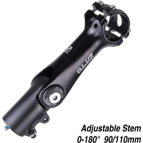 ZTTO 160 Degrees Adjustable Riser Compatible Bicycle Part With MTB Road City Bike Stem Fork Extension 90mm 110mm*31.8