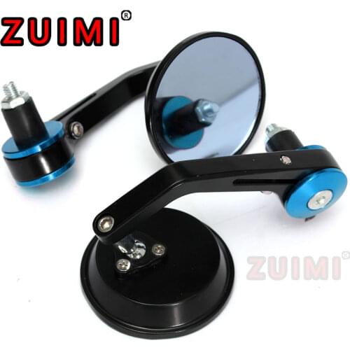 Motorcycle Scooter 7/8 Inch Round Rear View Mirror, A Pair Of Side View Mirrors, Aluminum Rod End Side Mirrors Anti-glare