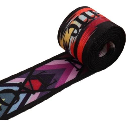 Colorful Webbing 1.5"(38mm)Soft Smooth Ethnic Webbing Purse Bag Handbag Dog Collar Hat Bag Belt Woven Belt Straw Trim