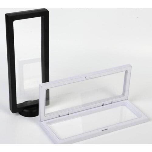 100pcs Jewelry Display Framed White/Black Elastic Membrane Floating Jewellery Storage Case Necklace Pendant Stand Holder SN1411