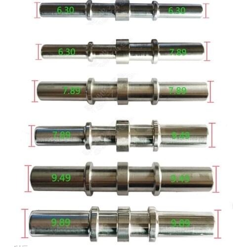 2pcs/set 6.30 7.89 9.49 9.89mm Stainless Steel Double Male Gas Quick Connector Screw Thread