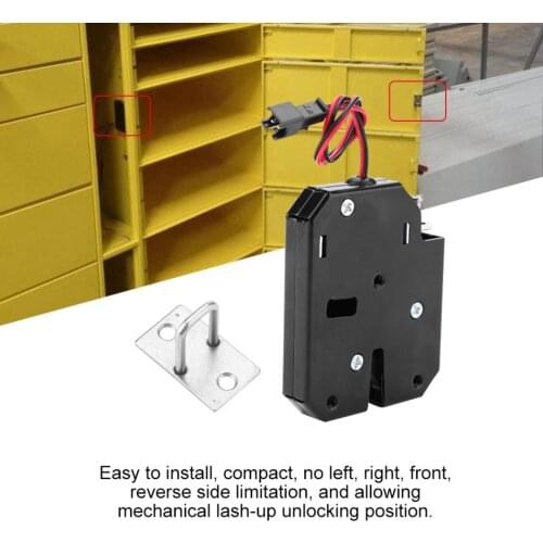 3pcs DC12V Mini Electric Magnetic Lock File Cabinet Door Lock Electronic Door Lock Unlock status detection Feedback