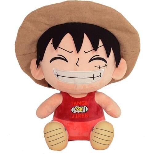 30cm Monkey D Luffy Sea Poacher Navigation the Staggering Bob Male Birthday Gift Soft Plush Doll Toy