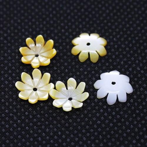 5pcs / bag natural conch shell pendant ladies fashion carved beads for jewelry making DIY bracelet hair clip jewelry accessories