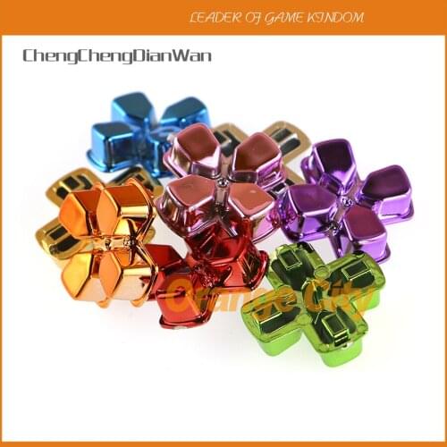 50pcs/lot multi colors Chrome cross button controller buttons For PS4 Wireless Controller (8 colors)