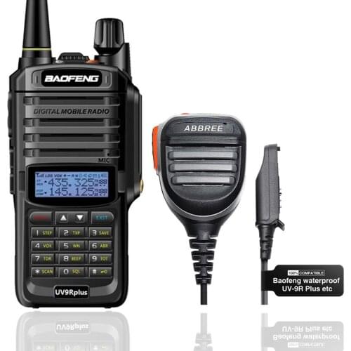 Baofeng UV-9R plus 10W IP68 AR-780 Speaker Mic Waterproof Dual Band Portable CB Hunting Ham Radio UV 9R Plus HF Transceiver 9R