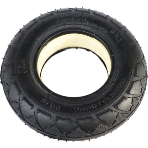 Mobility Scooter wheelchair tire 200 x 50 (8x2) solid/foam filled 200x50 for Razor E100 E125 E200 Scooter Vapo