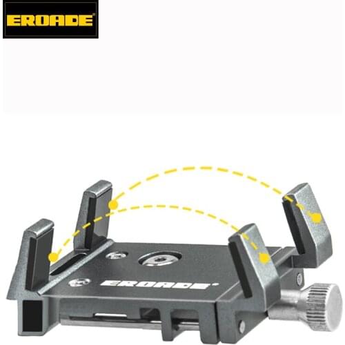 EROADE Motorcycle Bike Mobile Phone Holder Electric Bicycle Aluminum Alloy Anti-Slip Shock Absorption Generic Accessories SALE