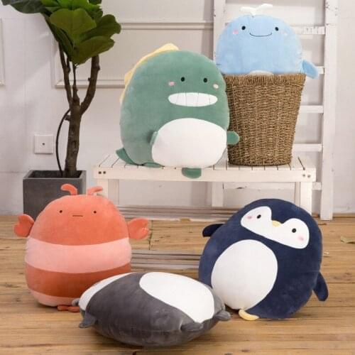 Baby Pillow Room Decor Cute Dinoaur Soft Stuffed Toy Plush Doll Cartoon Bumper For Newborn Cushion Cotton Photography Prop